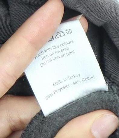 Mens UK Size S NICCE Grey Pullover Hoodie