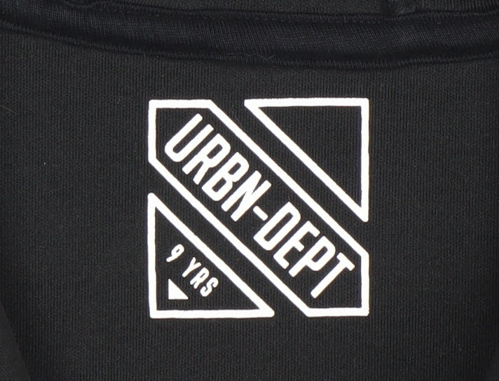 URBN-DEPT Boys Grey Black Pullover Hoodie 9 Years No Limits Graphic