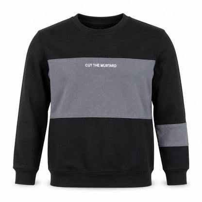 Mens UK Size S Pull&Bear Black Pullover Sweatshirt