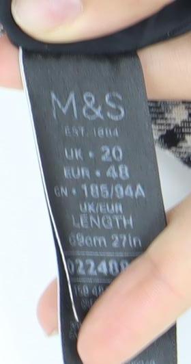 Marks and Spencer Women’s Multicoloured Size 20 Pencil Skirt