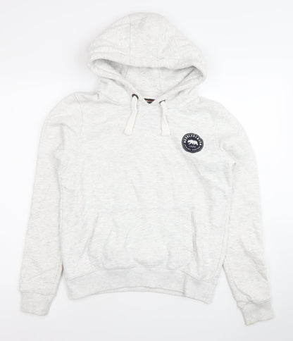 SoulCal & Co Womens Grey Pullover Hoodie UK 10 Regular Fit