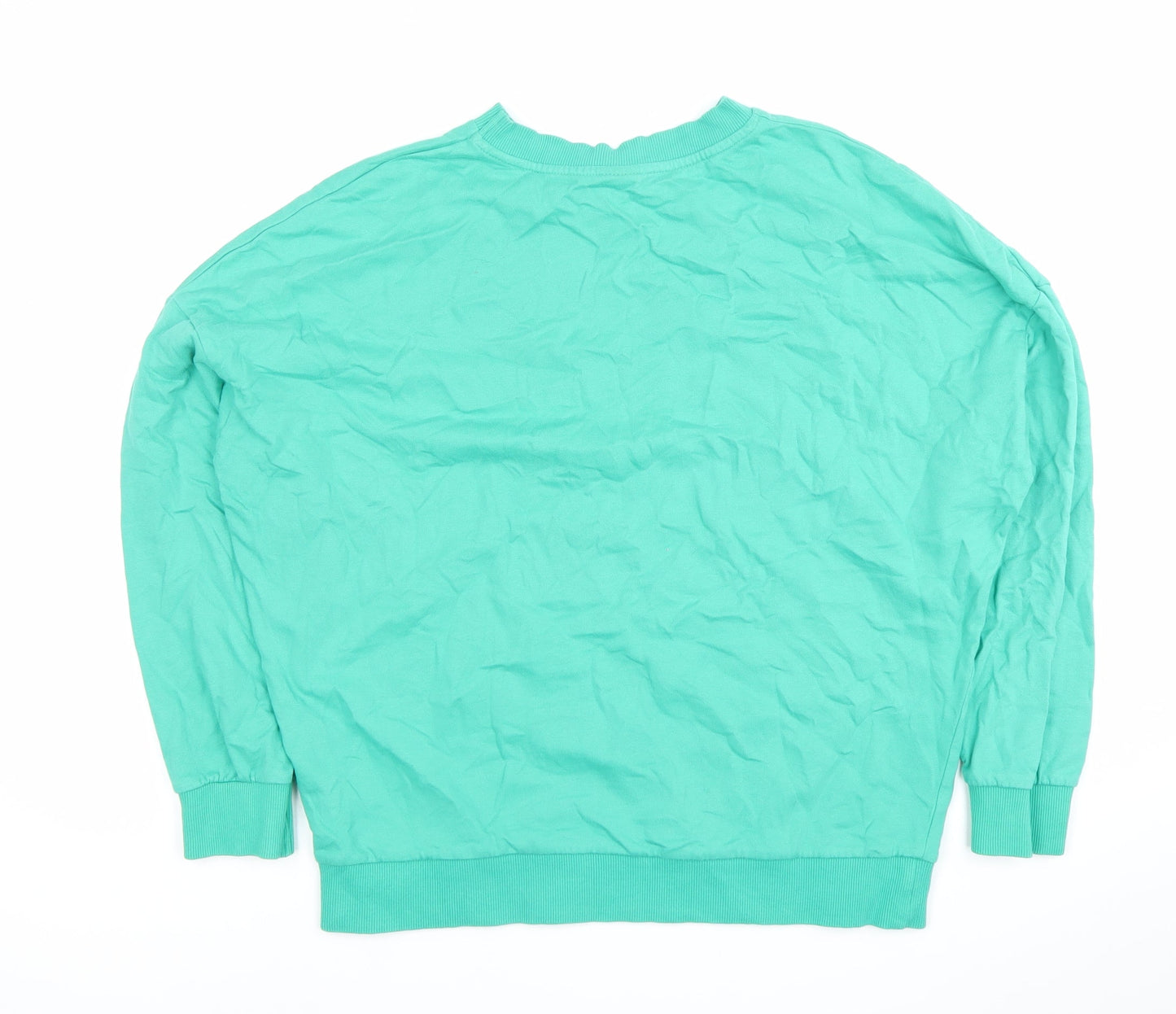George Disney Pluto Green Women's Sweatshirt Size 12 Pullover