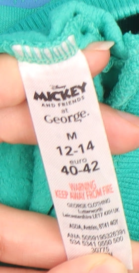 George Disney Pluto Green Women's Sweatshirt Size 12 Pullover