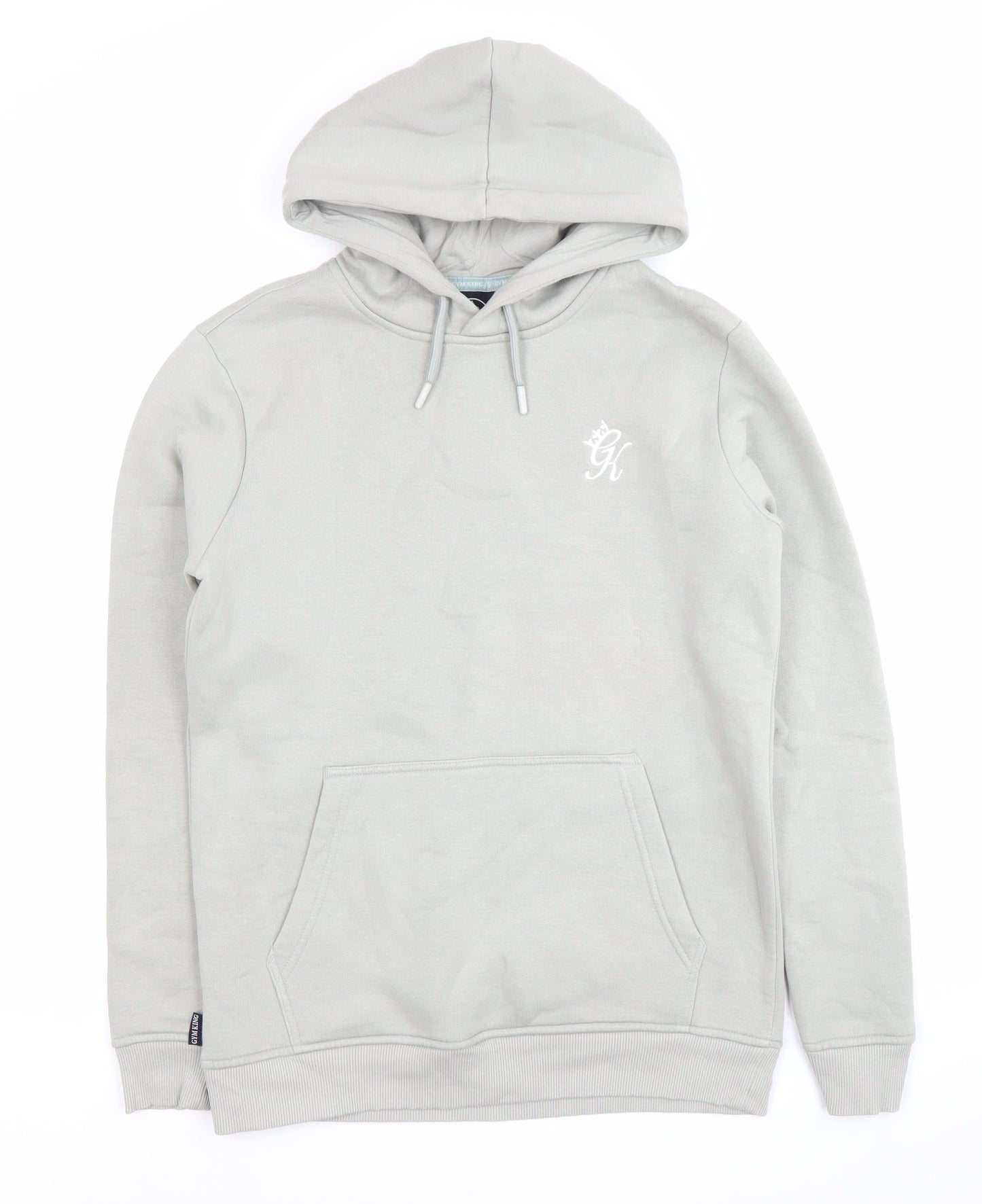 Mens UK Size XS Gym King Grey Pullover Hoodie