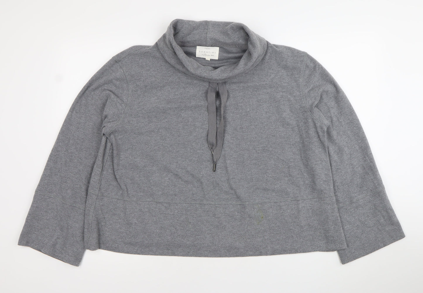 Next Women Grey Cowl Neck Pullover Sweatshirt Size 14