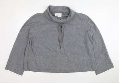 Next Women Grey Cowl Neck Pullover Sweatshirt Size 14
