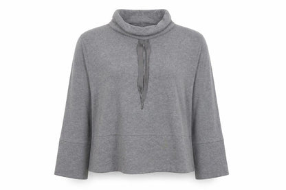 Next Women Grey Cowl Neck Pullover Sweatshirt Size 14