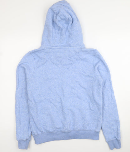 SoulCal&Co Womens Blue Pullover Hoodie Size 10 Regular Fit Logo Casual