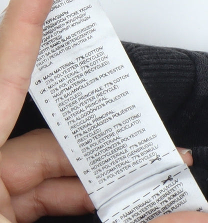 Adidas Womens Black M Pullover Sweatshirt Logo Sportswear