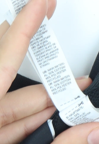 Adidas Womens Black Pullover Sweatshirt Size 12 Logo Sports Top