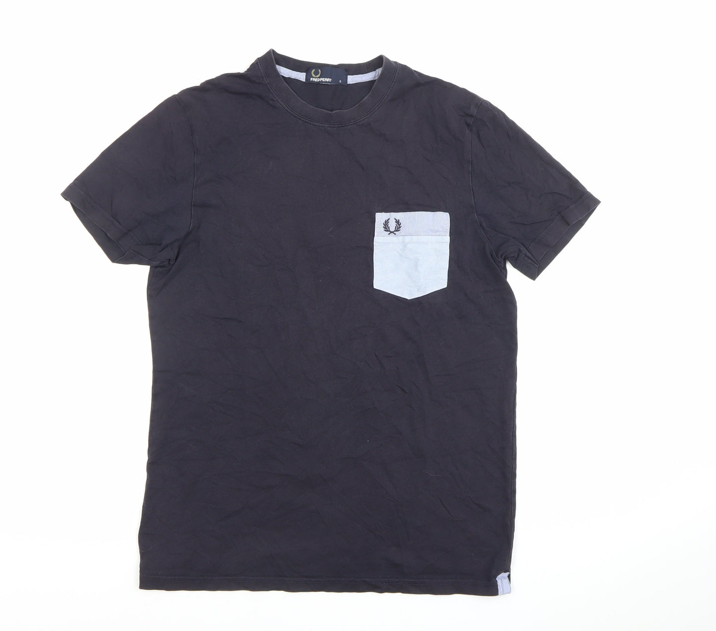 Mens UK Size S Fred Perry Black  T-Shirt