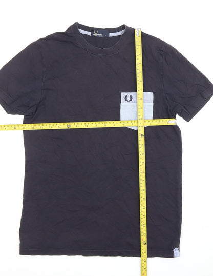 Mens UK Size S Fred Perry Black  T-Shirt