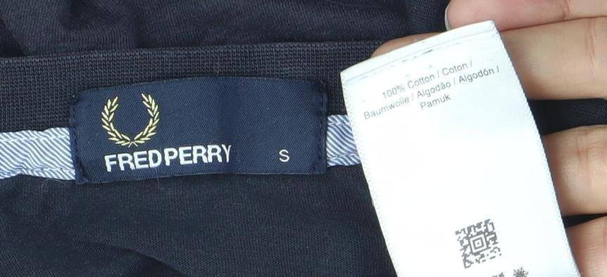 Mens UK Size S Fred Perry Black  T-Shirt