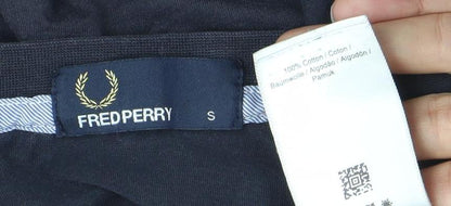 Mens UK Size S Fred Perry Black  T-Shirt