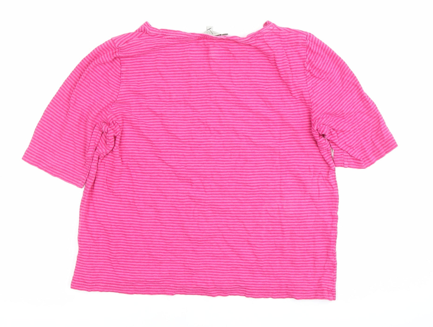 Womens UK Size M Hobbs Pink Basic T-Shirt