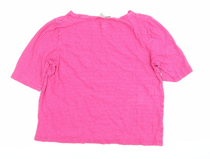 Womens UK Size M Hobbs Pink Basic T-Shirt