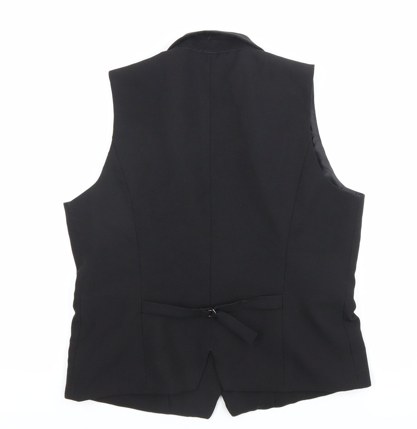 Edwards Womens Black Waistcoat S Regular Fit 5-Button Workwear Vest