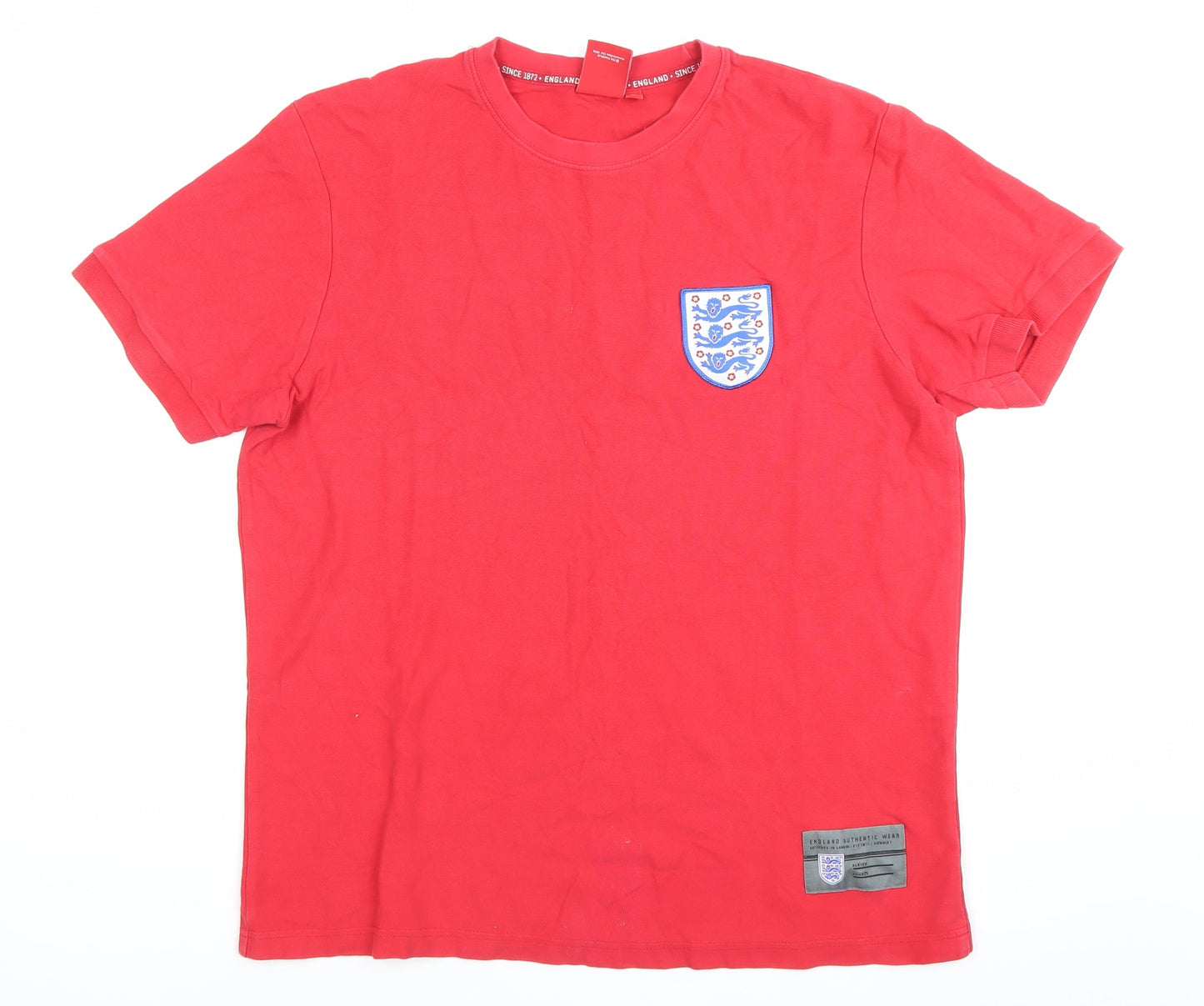 Mens UK Size L England Red  T-Shirt