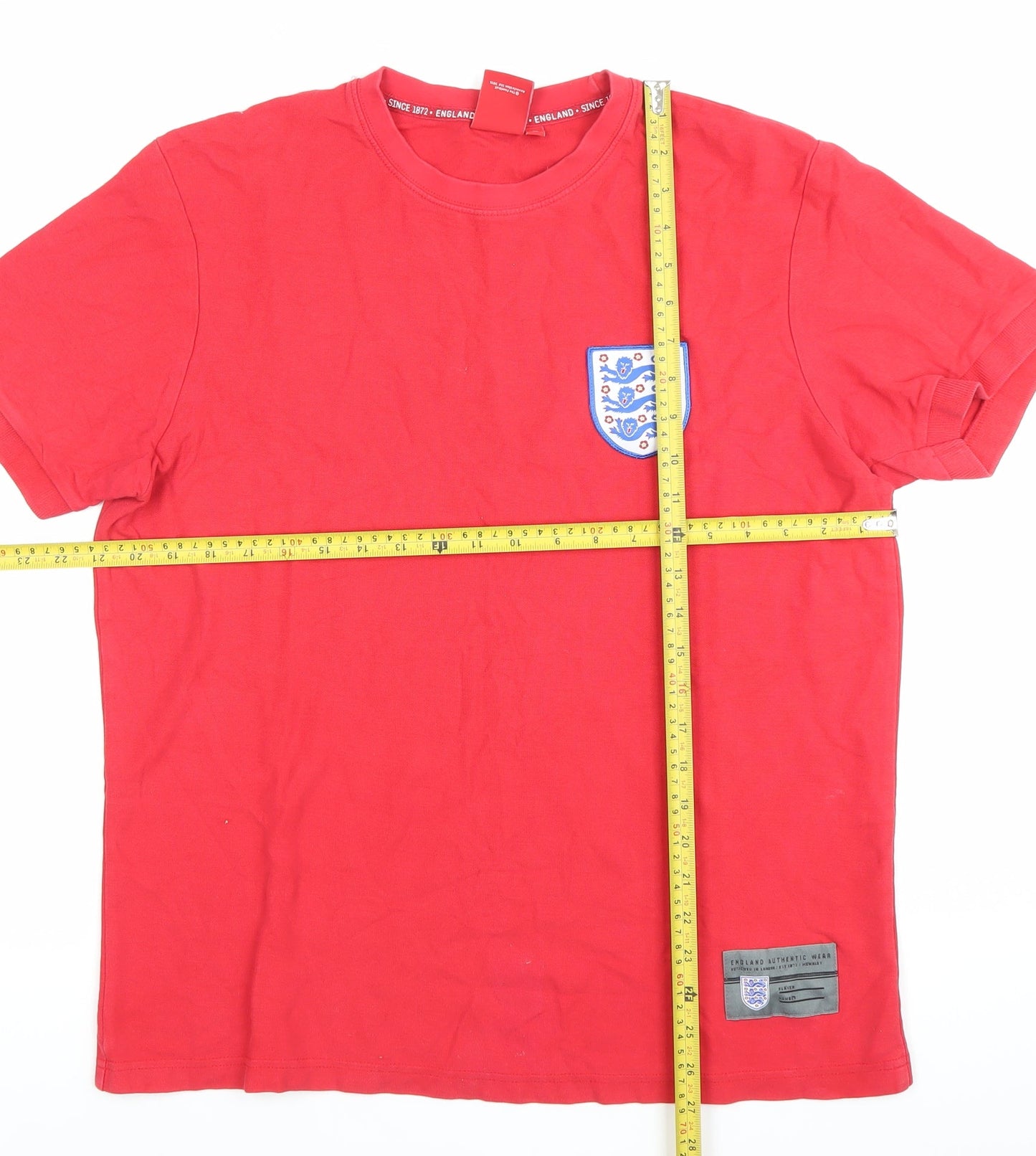 Mens UK Size L England Red  T-Shirt