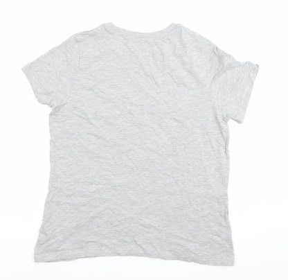Womens UK Size 12 Lee Cooper Grey Basic T-Shirt