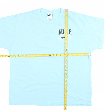 Nike Men’s Blue XL Graphic Logo Sports T-Shirt Cotton Crew Neck