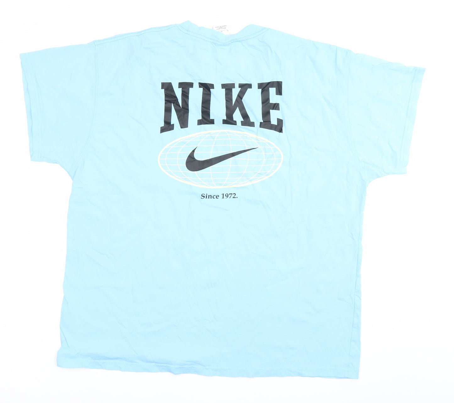 Nike Men’s Blue XL Graphic Logo Sports T-Shirt Cotton Crew Neck