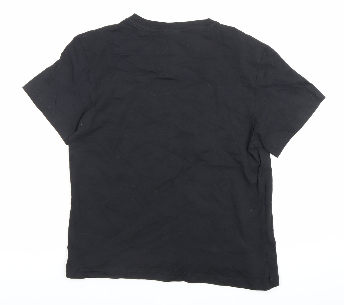Womens UK Size S adidas Black Basic T-Shirt