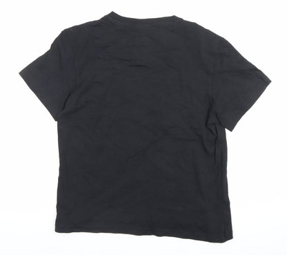 Womens UK Size S adidas Black Basic T-Shirt