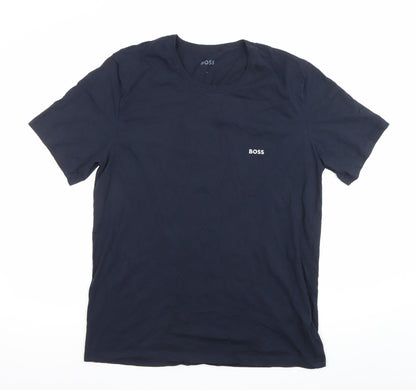 Mens UK Size XL Boss Blue  T-Shirt