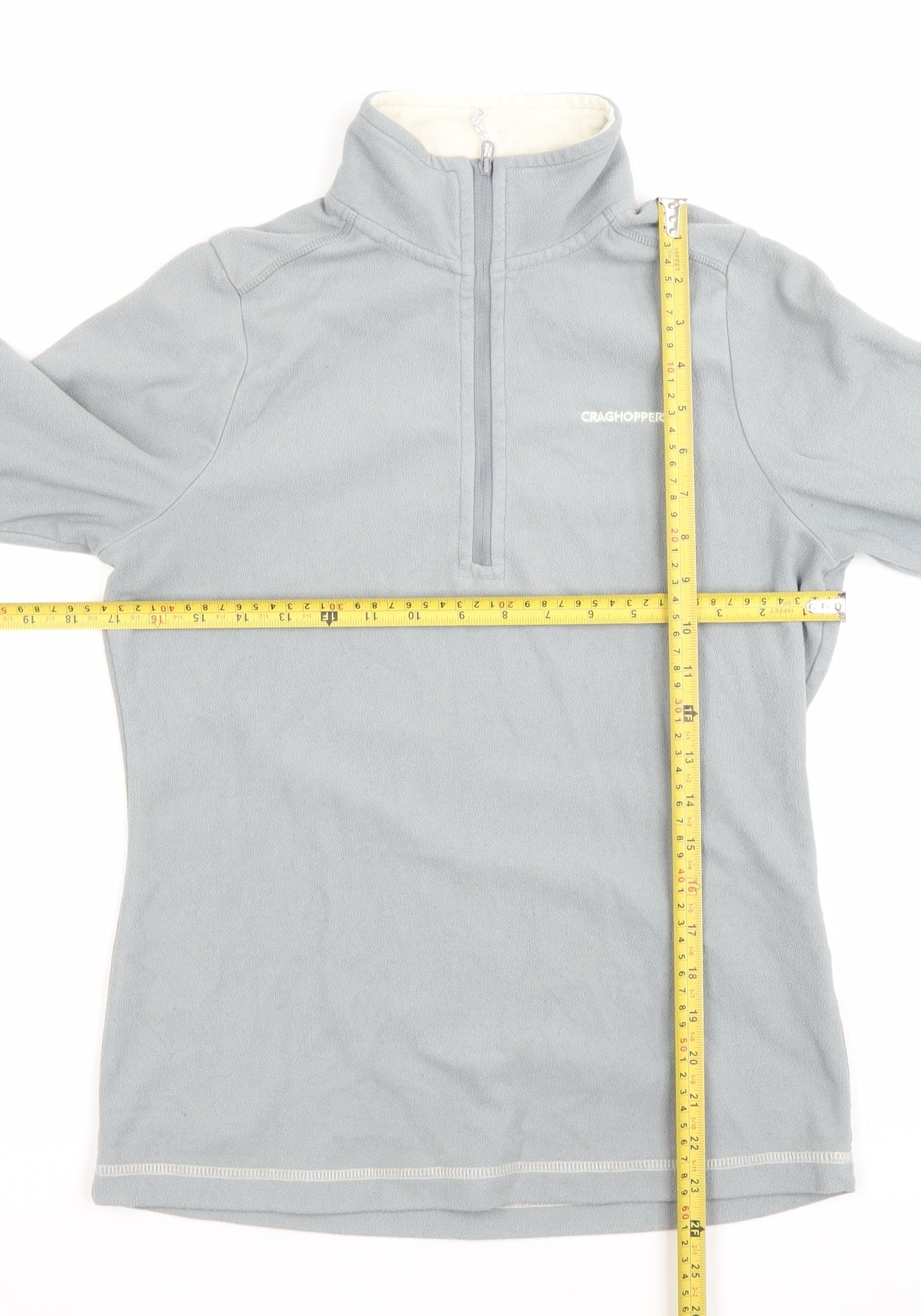 Craghoppers Women Grey XS Fleece Sweatshirt Half Zip Outdoor Hiking