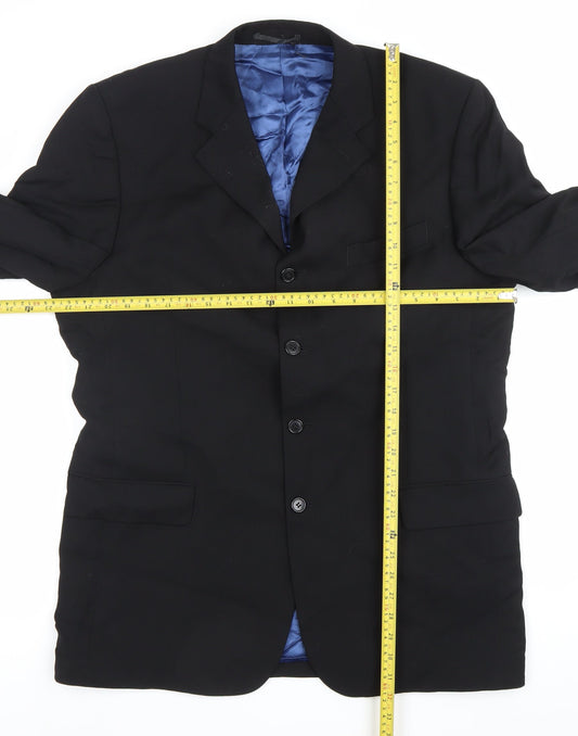 Mens UK Size 42 Daniel Hechter Regular Black Suit Jacket