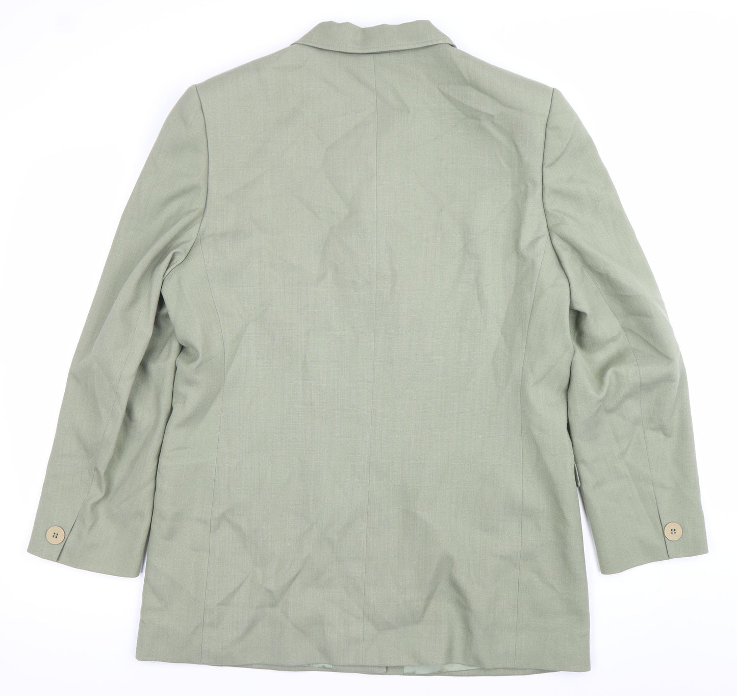 Viyella Womens Green Size 14 Single Breasted Suit Jacket