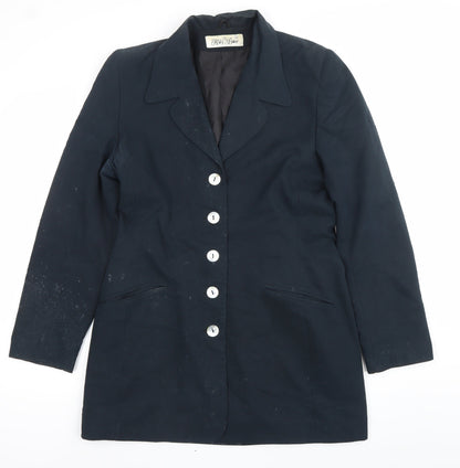 Katy Baker Women’s Black Size 14 Suit Jacket Six-Button Lined