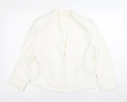 Wallis Women’s White Shawl Collar Suit Jacket Size 12 Work Formal