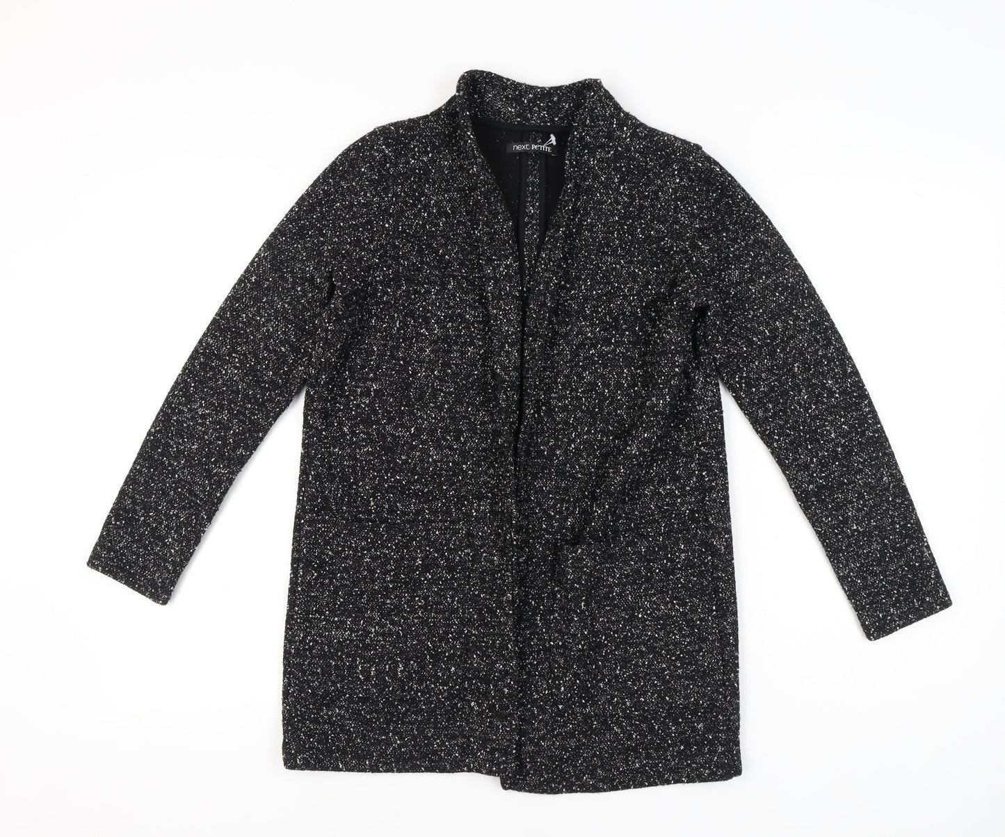 Next Women Black Flecked Shawl Collar Blazer Size 10