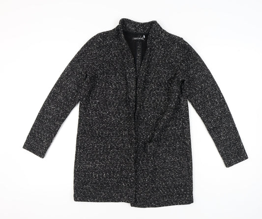 Next Women Black Flecked Shawl Collar Blazer Size 10