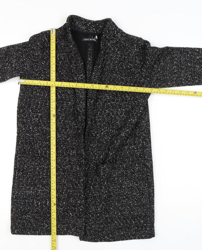 Next Women Black Flecked Shawl Collar Blazer Size 10