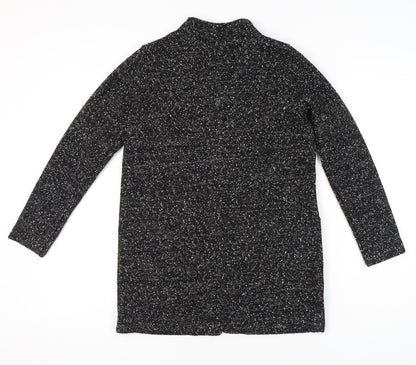 Next Women Black Flecked Shawl Collar Blazer Size 10