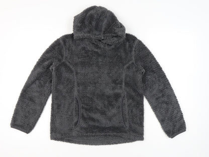 Peter Storm Girls Grey Fleece Hoodie Pullover Age 13 Years Outdoor Casual