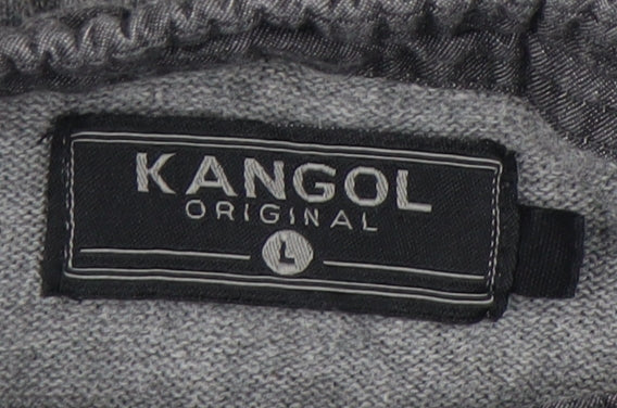 Kangol Mens Grey Cotton Henley Jumper Size L Long Sleeve Casual