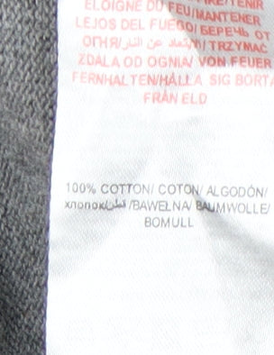 Kangol Mens Grey Cotton Henley Jumper Size L Long Sleeve Casual