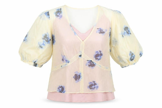 Womens UK Size 6 Marks and Spencer Multicoloured Wrap Blouse