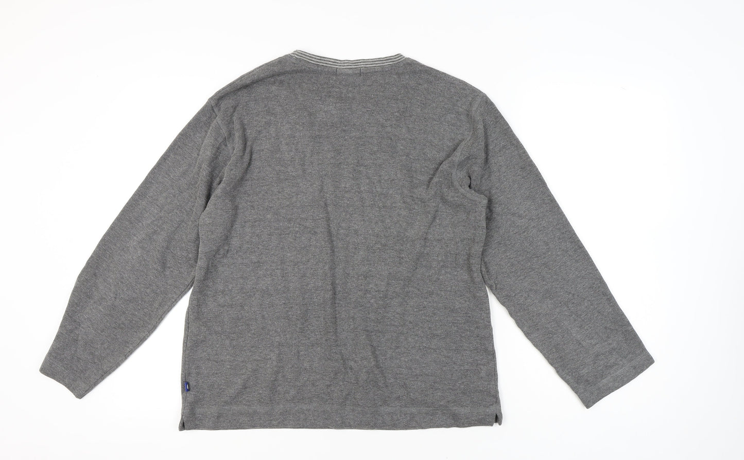Punto Blanco Men’s Grey Cotton Blend M Crew Neck Pullover Jumper