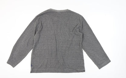 Punto Blanco Men’s Grey Cotton Blend M Crew Neck Pullover Jumper