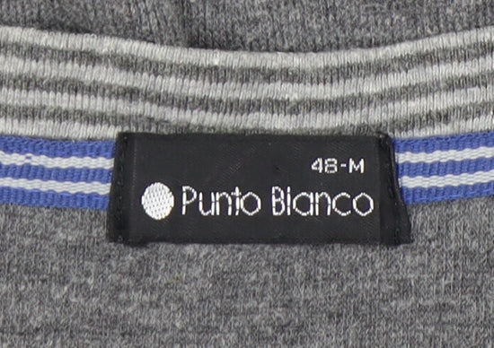 Punto Blanco Men’s Grey Cotton Blend M Crew Neck Pullover Jumper
