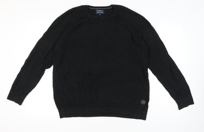Bewley & Ritch Men’s Black 2XL Pullover Cotton Blend Jumper