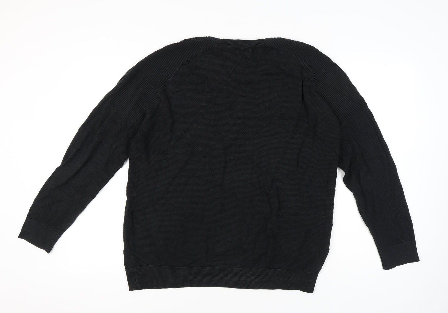 Bewley & Ritch Men’s Black 2XL Pullover Cotton Blend Jumper