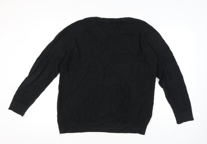 Bewley & Ritch Men’s Black 2XL Pullover Cotton Blend Jumper