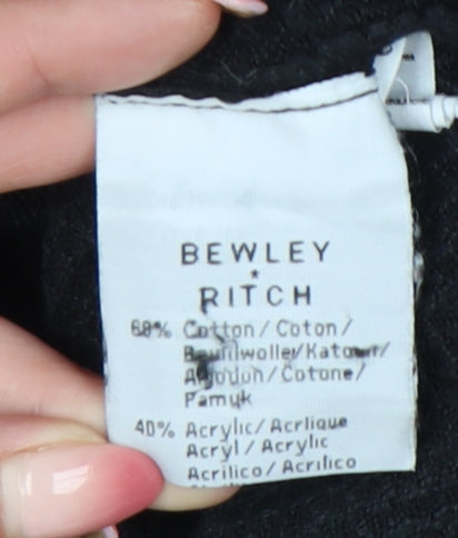 Bewley & Ritch Men’s Black 2XL Pullover Cotton Blend Jumper