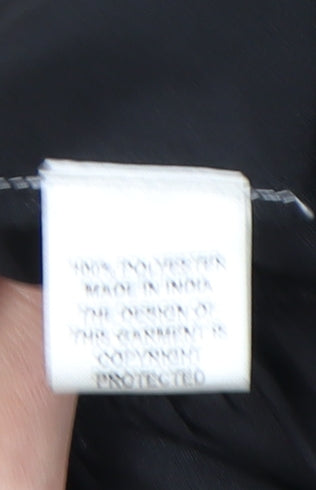 Mela Loves London Women’s Black Floral Ruffle Shift Dress S